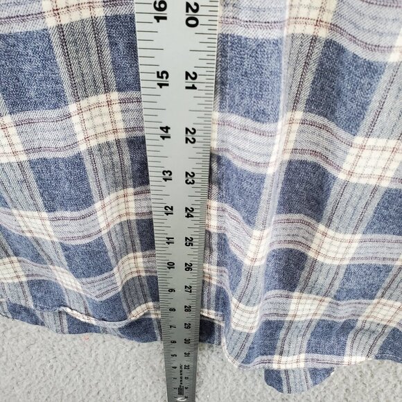 Bonobos Shirt Slim Fit Mens XL Long Blue White Plaid Button Up Long Sleeve - Picture 5 of 8